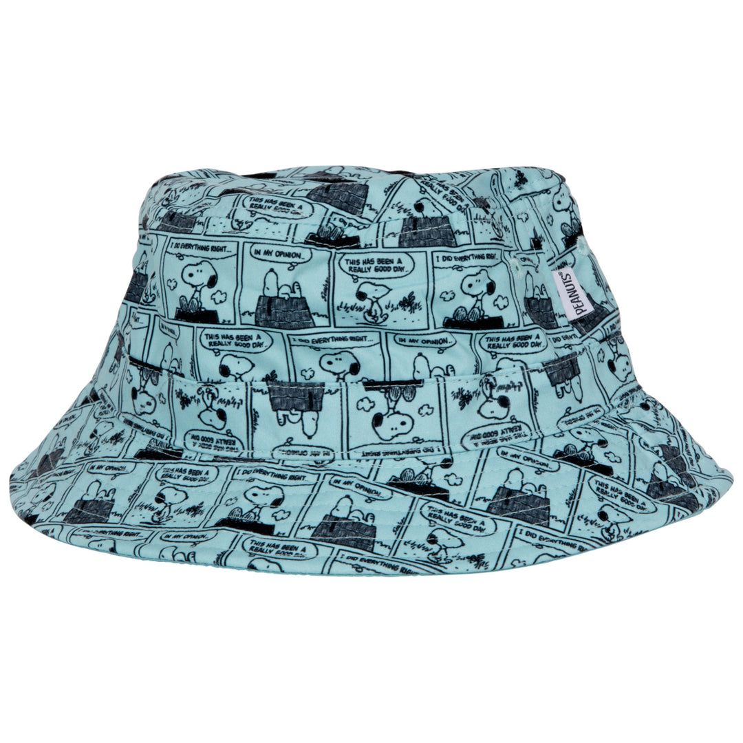 Peanuts Snoopy Dog Comic Panel Print Bucket Hat Image 3