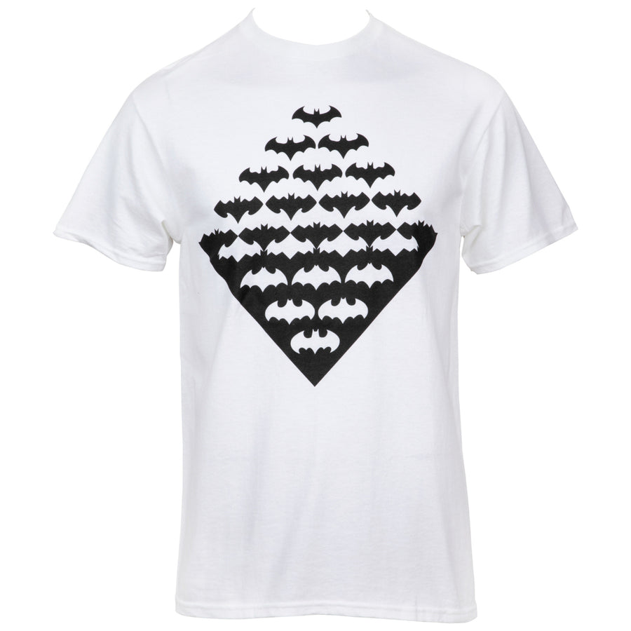 Batman Symbols Morphing Diamond T-Shirt Image 1