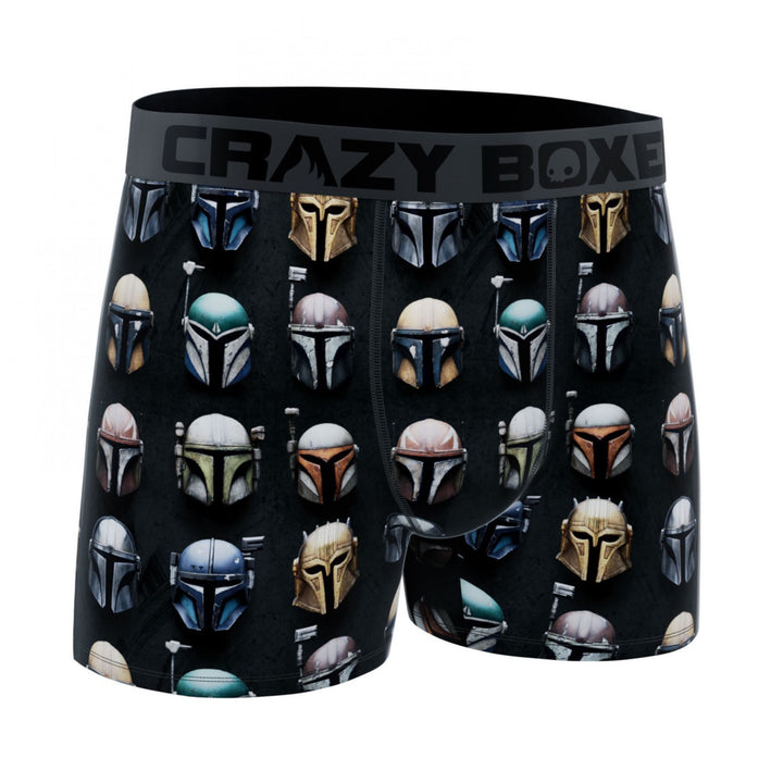 Crazy Boxers Star Wars The Mandalorian Helmets All Over Print Mens Boxer Briefs Image 4