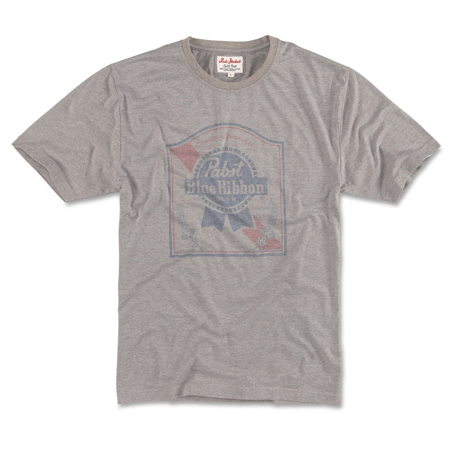 Pabst Blue Ribbon Vintage Fade Label Logo T-Shirt Image 1