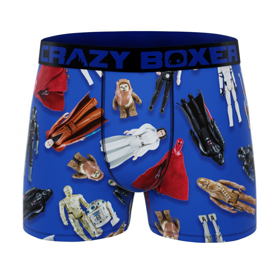 Crazy Boxers Star Wars Original Trilogy Figurines All Over Print Mens Boxer Briefs Image 1