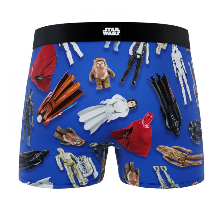 Crazy Boxers Star Wars Original Trilogy Figurines All Over Print Mens Boxer Briefs Image 3