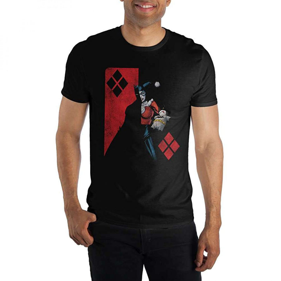 DC Comics Batman Shadows with Harley Quinn T-Shirt Image 1