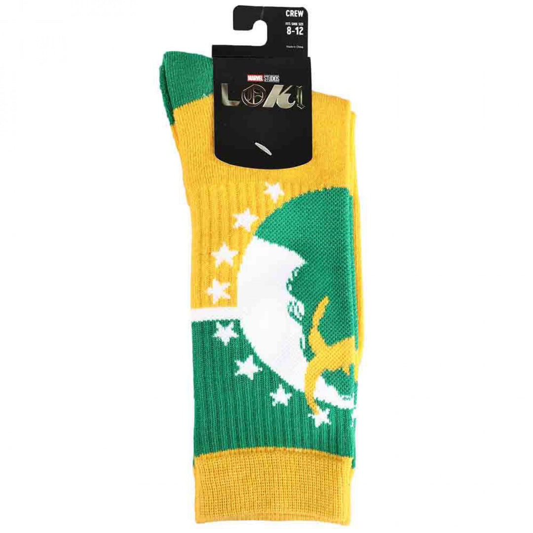 Marvel Studios Loki Vote For Loki Crew Socks Image 3