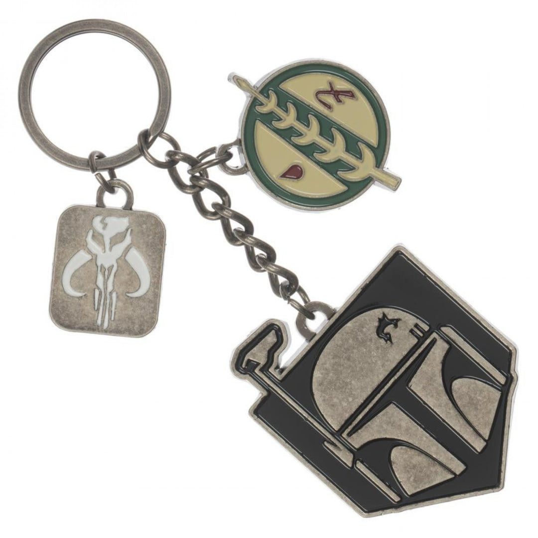 Star Wars Boba Fett Bounty Hunter Multi-Charm Keychain Image 1