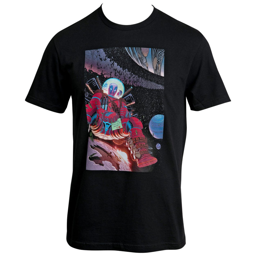 Marvel Comics Deadpool in Space T-Shirt Image 1
