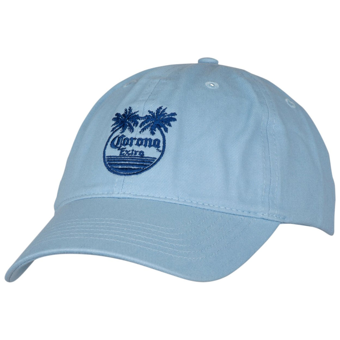 Corona Extra Palm Trees Logo Adjustable Dad Hat Image 1