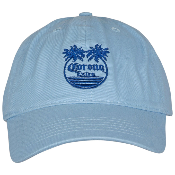 Corona Extra Palm Trees Logo Adjustable Dad Hat Image 2