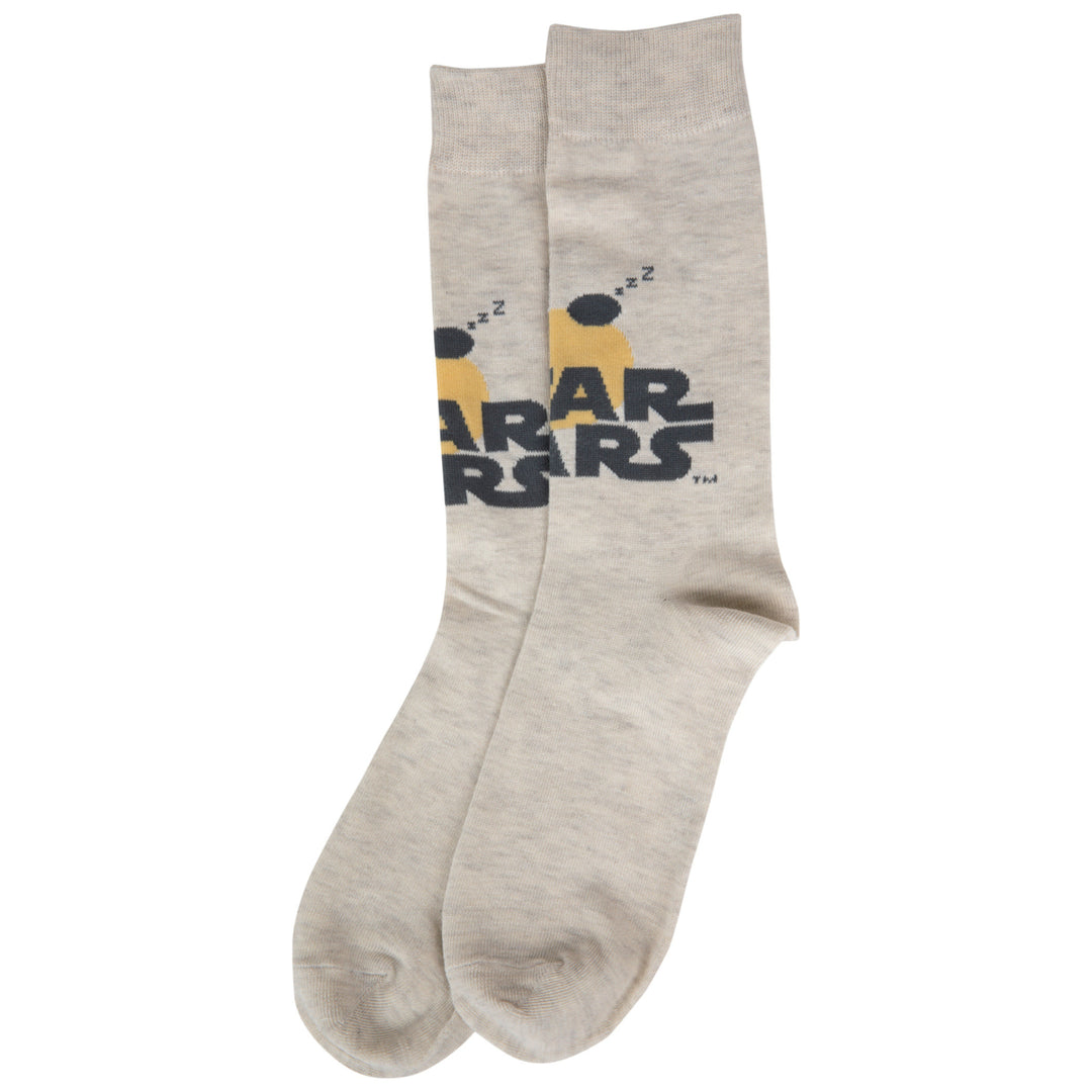 Star Wars Jedi Master Silhouette at Sunset Crew Socks Image 2