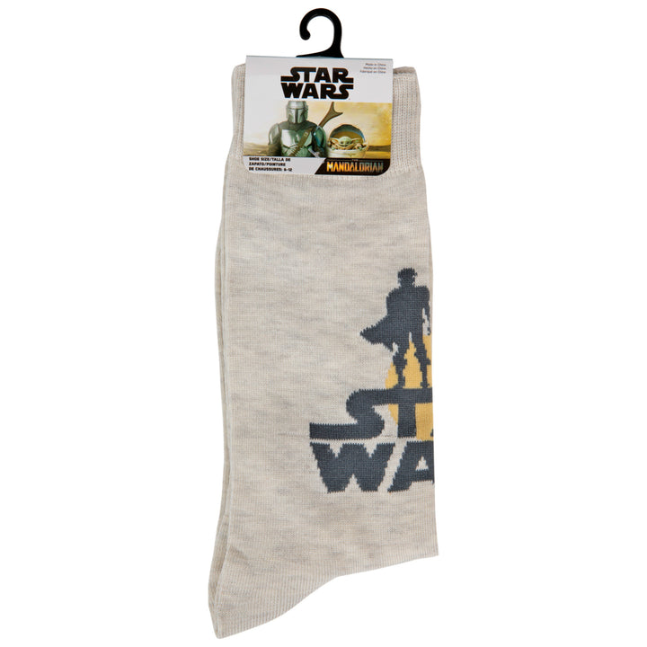 Star Wars Jedi Master Silhouette at Sunset Crew Socks Image 3