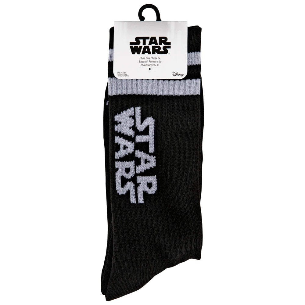 Star Wars Logos with Stripes Crew Socks Image 2