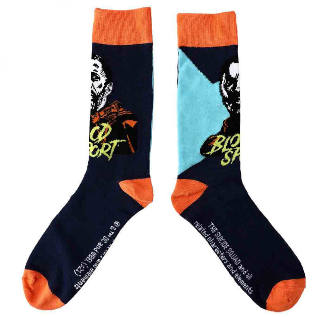 DC Comics The Suicide Squad Variety Characters Mixed Art Crew Socks 5-Pack Image 3