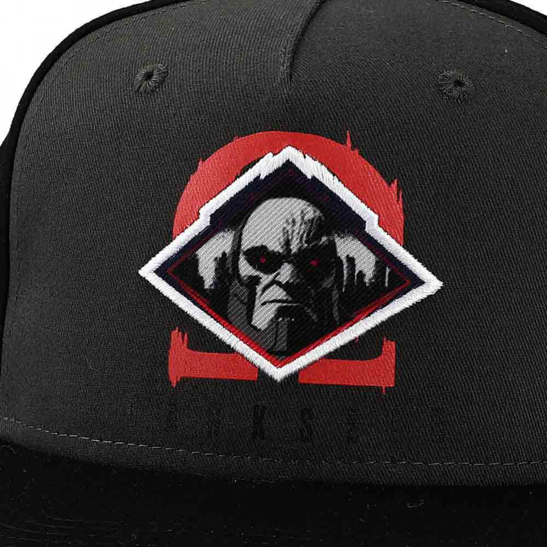 DC Comics Justice League Darkseid Patch Youth Flat Bill Snapback Hat Image 4