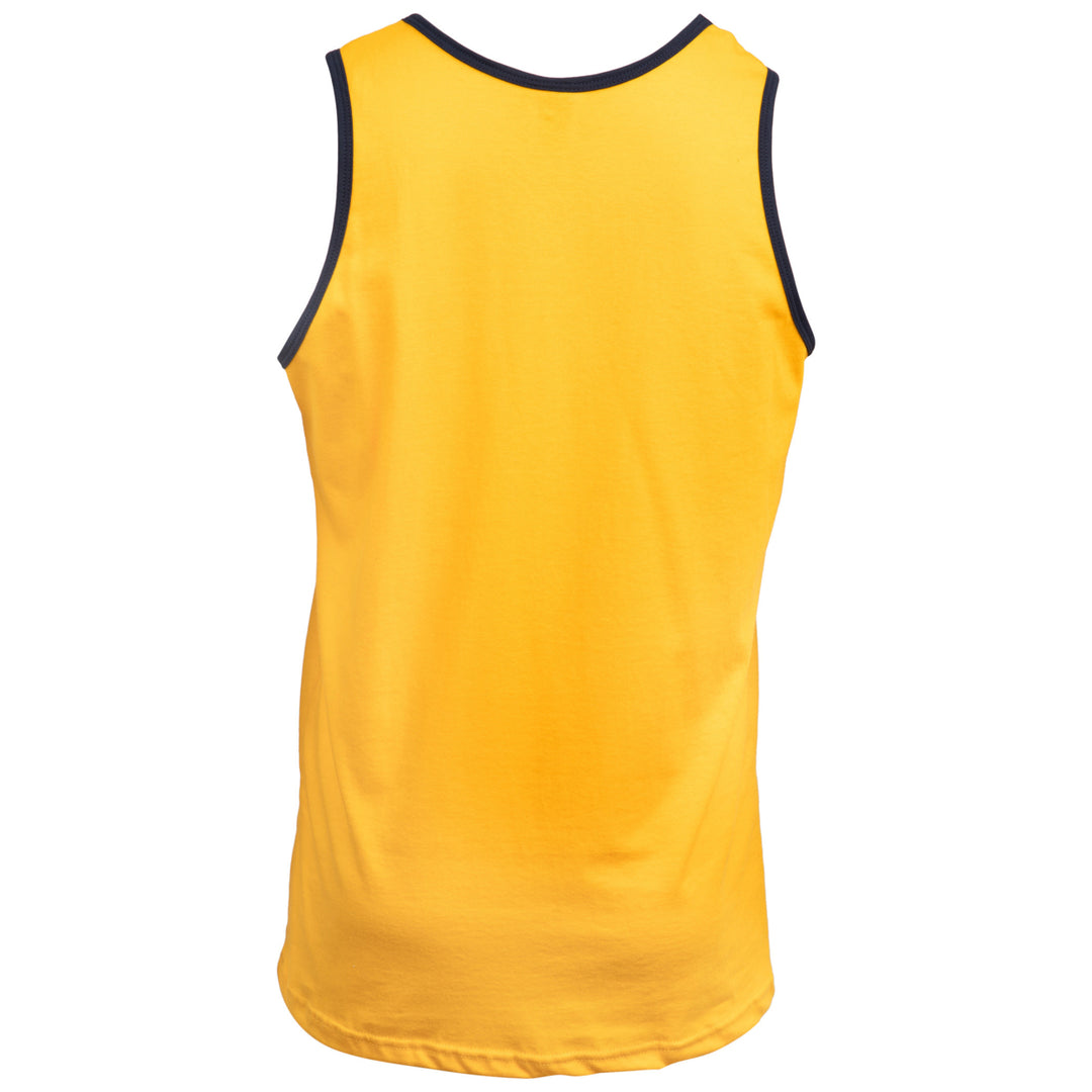 Corona Extra Classic Label Design Gold Ringer Tank Image 2