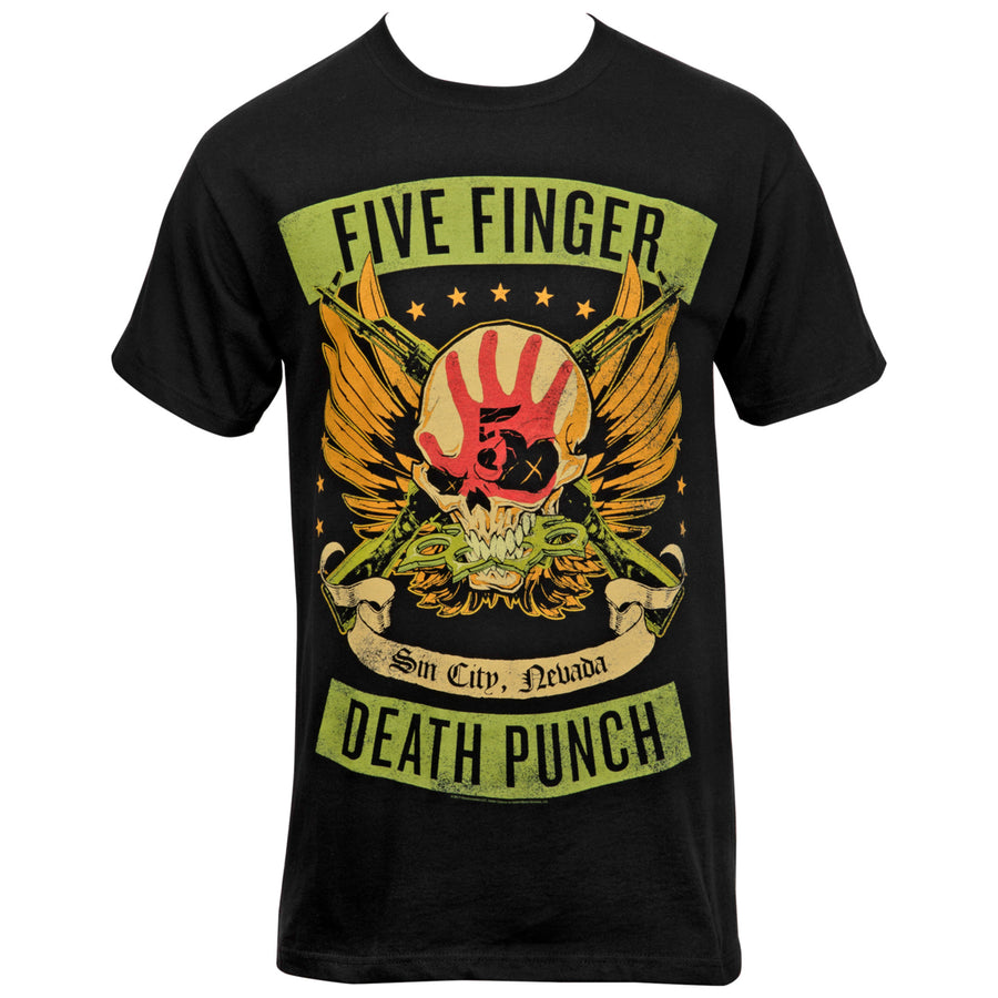 Five Finger Death Punch Locked and Loaded T-Shirt Image 1