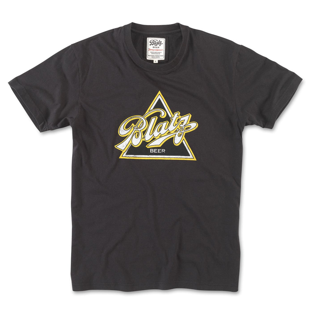 Blatz Beer Retro Style Logo Brass Tacks T-Shirt Image 1
