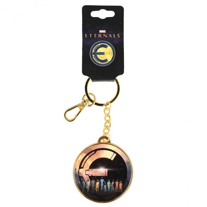 Marvel The Eternals Galactic Gold Metal Keychain Image 3