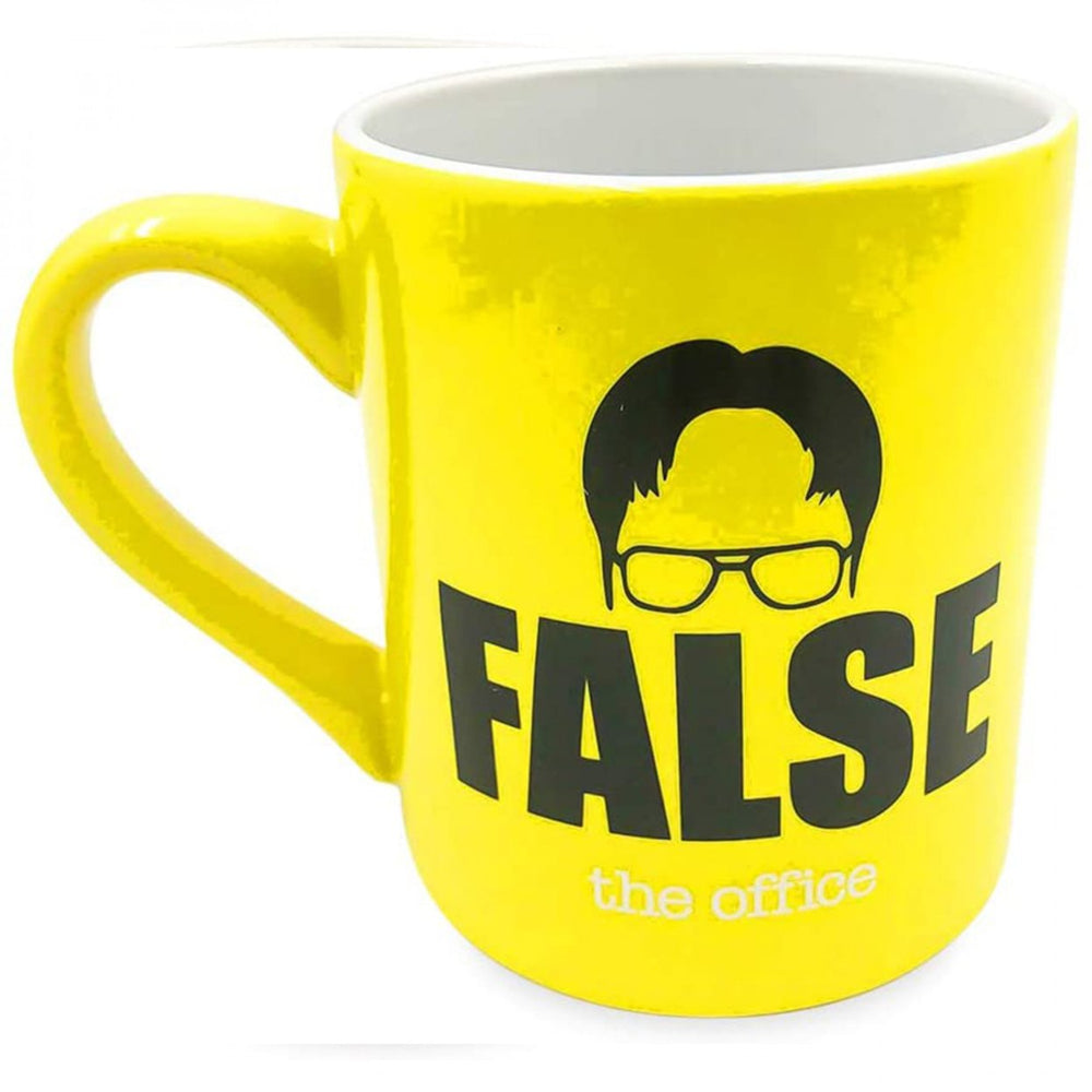 The Office Dwight Schrute FALSE! Shirt and Tie Uniform Ceramic Mug Image 2