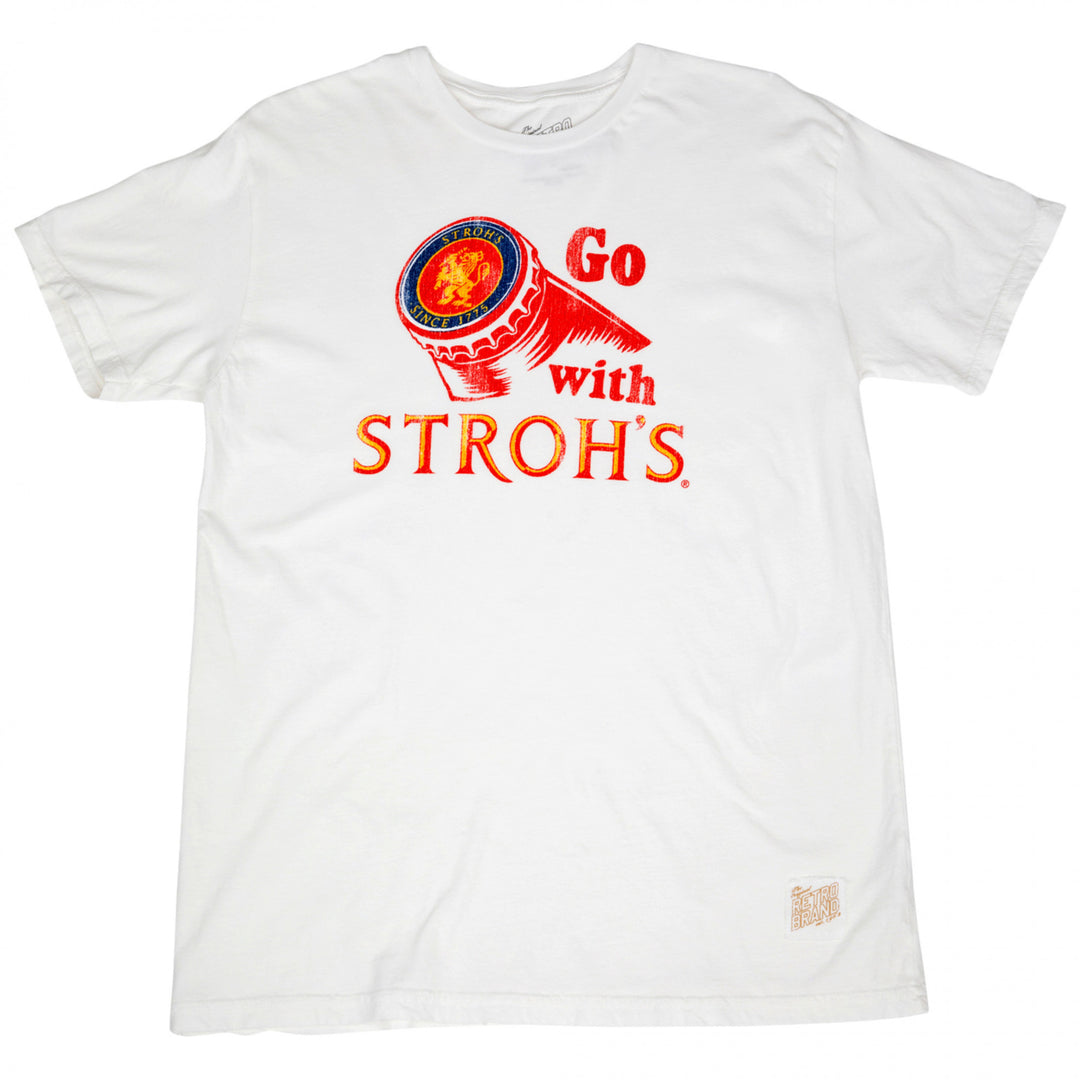 Strohs Beer Go with Strohs Vintage Style T-Shirt Image 1