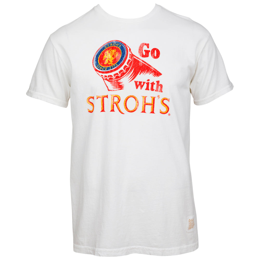 Strohs Beer Go with Strohs Vintage Style T-Shirt Image 2