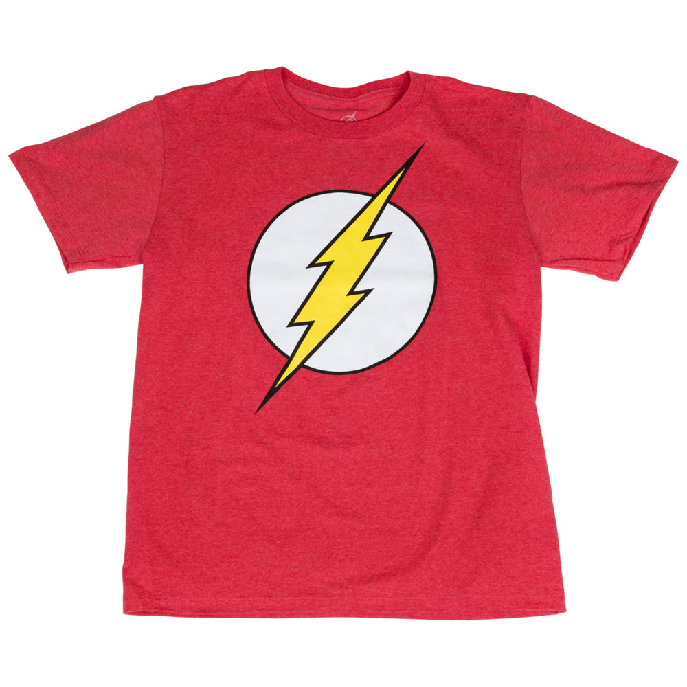 DC Comics The Flash Symbol Glow Ink Youth T-Shirt Image 2