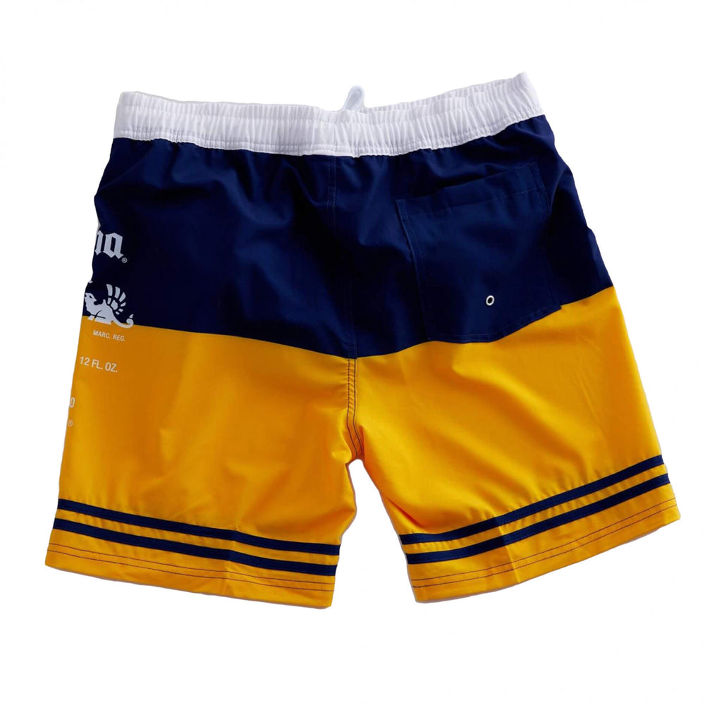 Corona Extra Striped Stretch Board Shorts Image 2