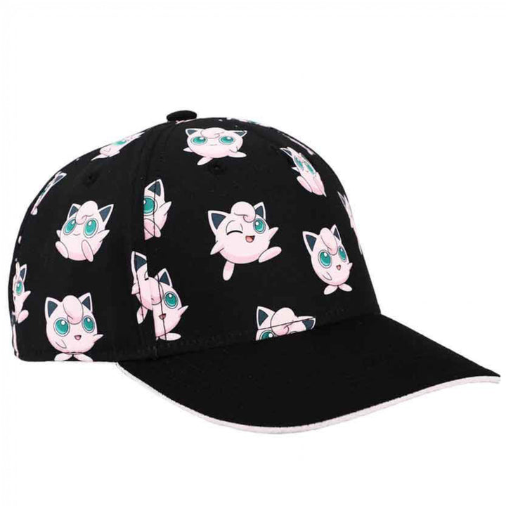 Pokemon Jigglypuff Poses and Faces Youth Pre-Curved Snapback Hat Image 3