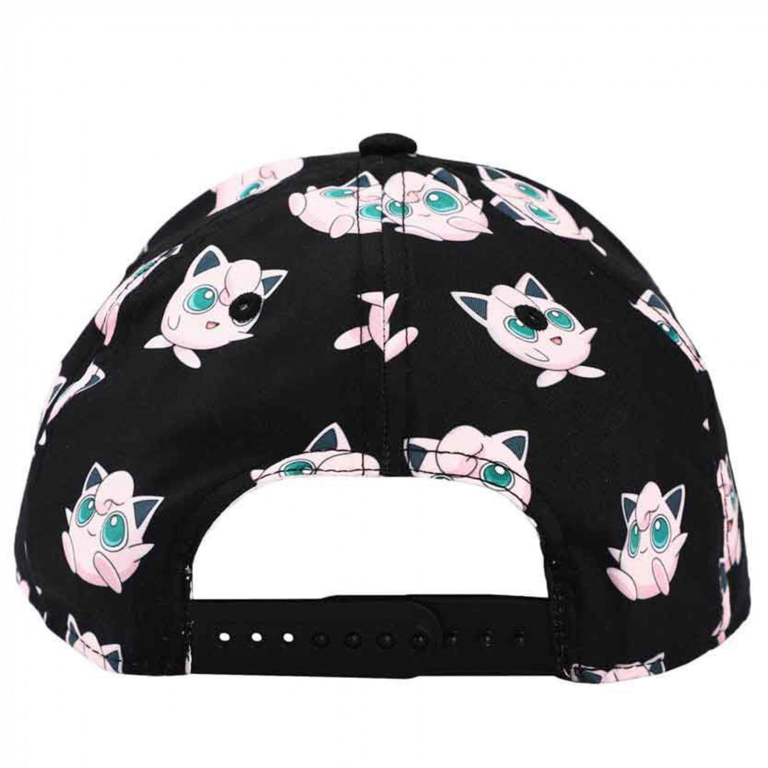 Pokemon Jigglypuff Poses and Faces Youth Pre-Curved Snapback Hat Image 4