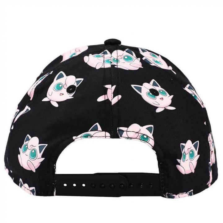 Pokemon Jigglypuff Poses and Faces Youth Pre-Curved Snapback Hat Image 4