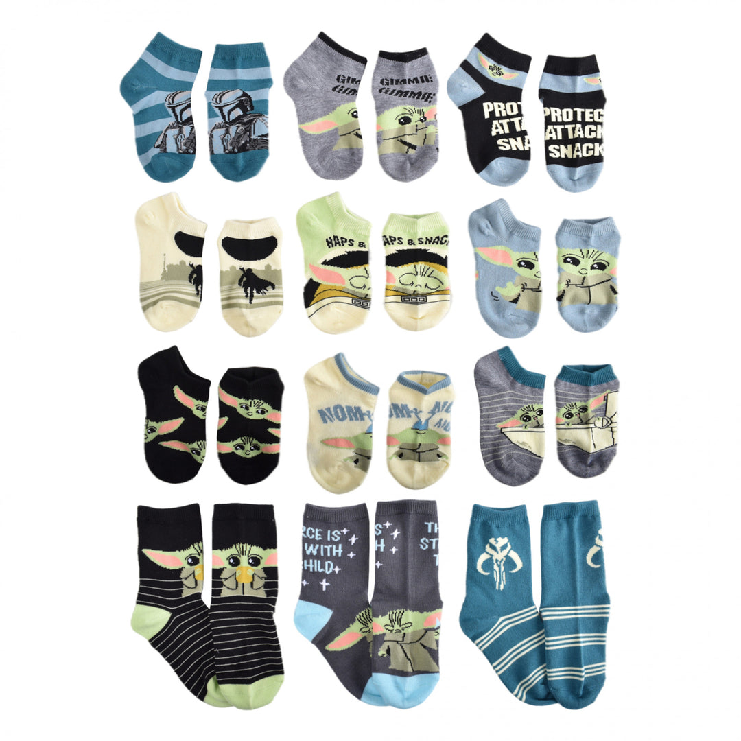 Star Wars The Mandalorian 12-Days of Socks Variety Box Set Image 1