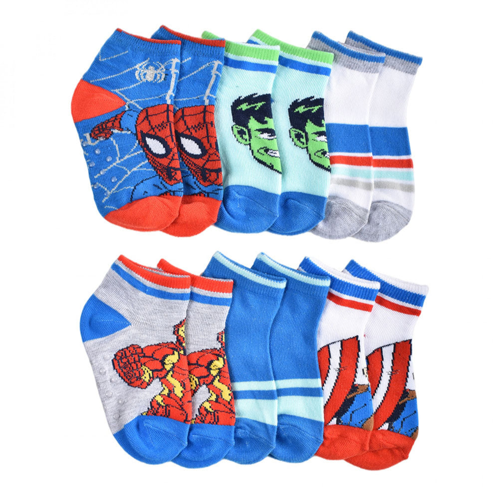 Marvel Superhero Adventures Baby Boy Variety Crew Socks 6-Pack Image 2