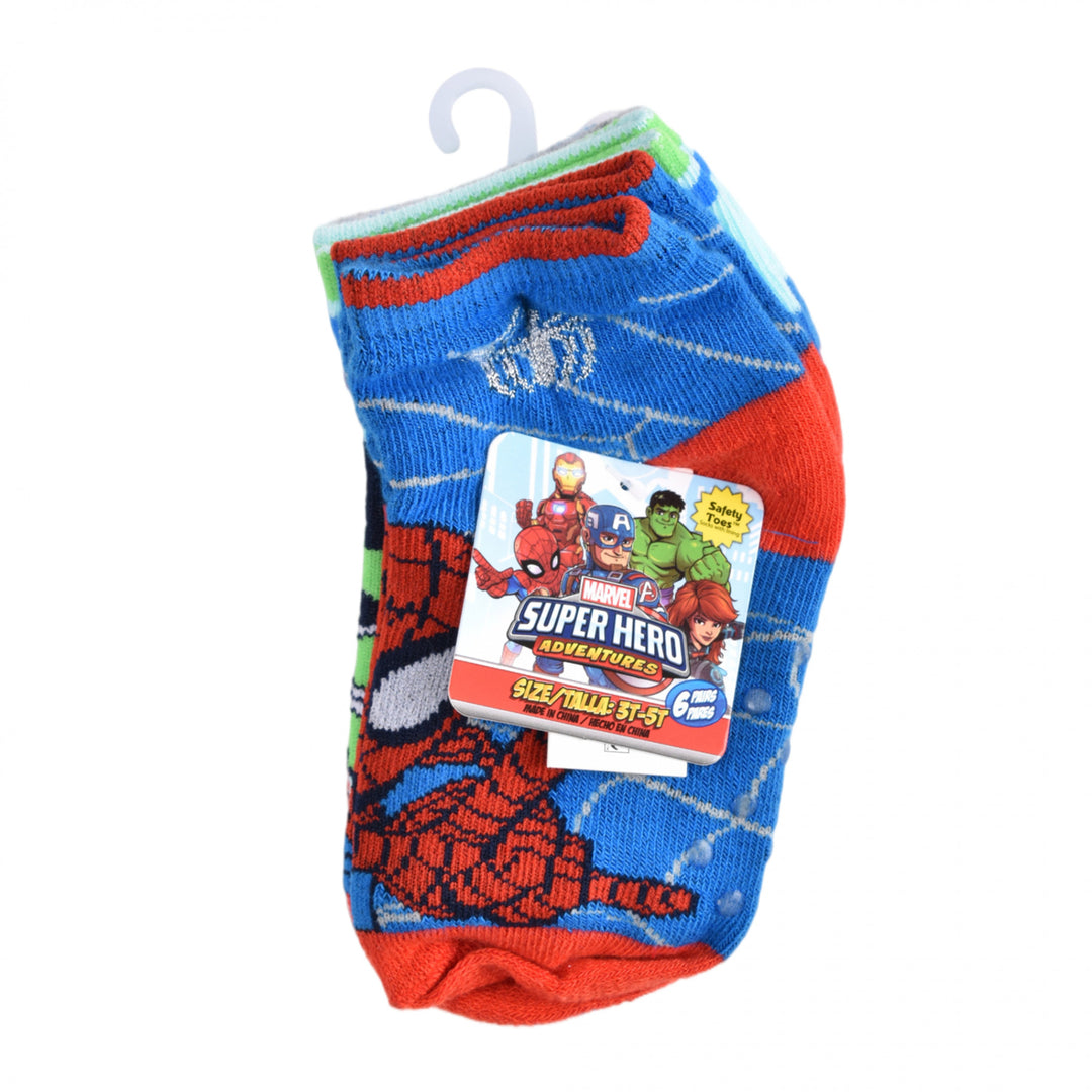 Marvel Superhero Adventures Baby Boy Variety Crew Socks 6-Pack Image 3