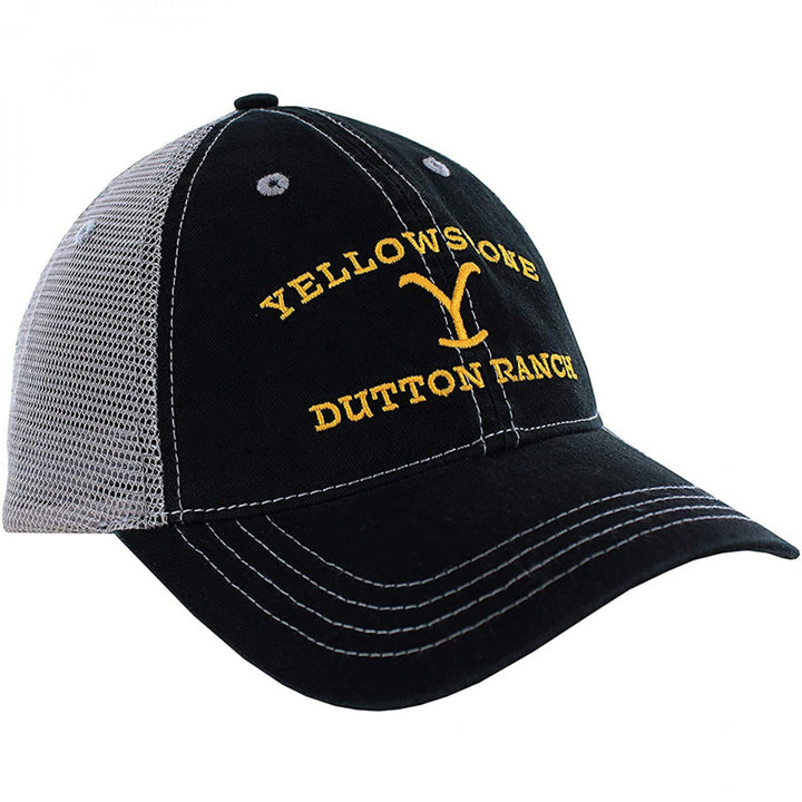 Yellowstone Dutton Ranch Logo Adjustable Trucker Hat Image 1