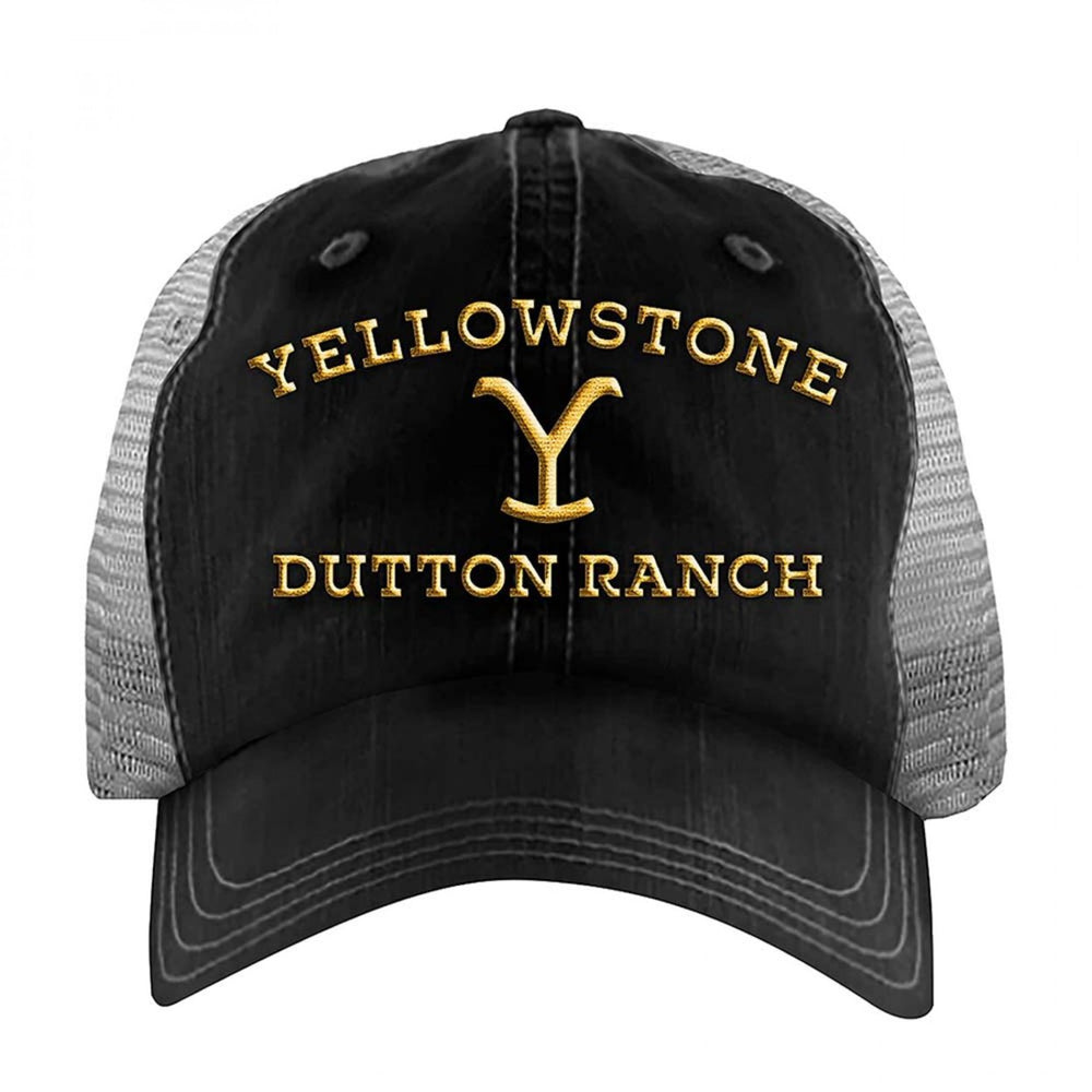 Yellowstone Dutton Ranch Logo Adjustable Trucker Hat Image 2