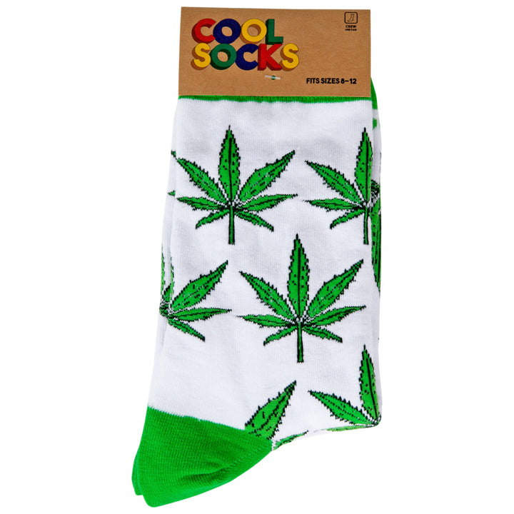 The Herb Leaves All Over Print Folded Crew Socks Image 3