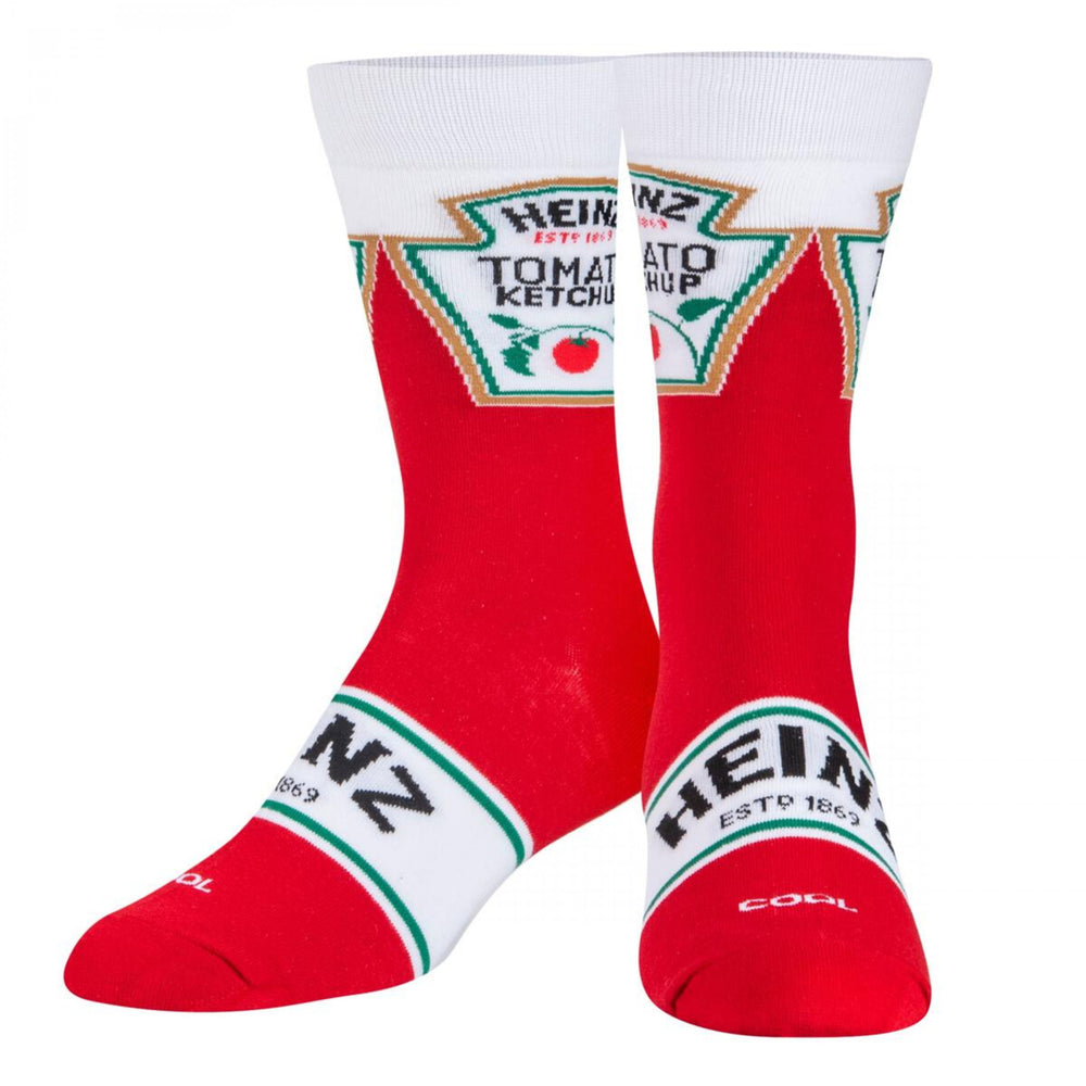 Heinz Ketchup Bottle Design and Label Crew Socks Image 2