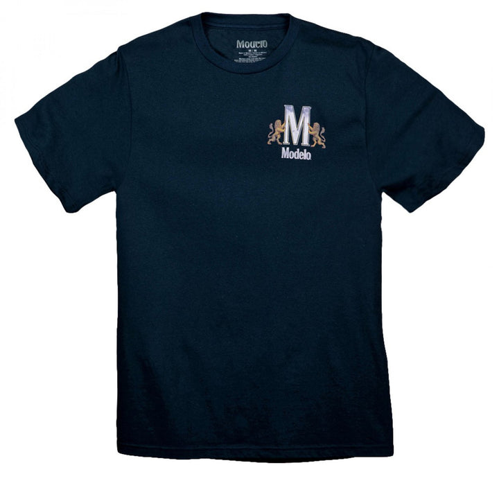 Modelo Logo Front Back Crew T-Shirt Image 2