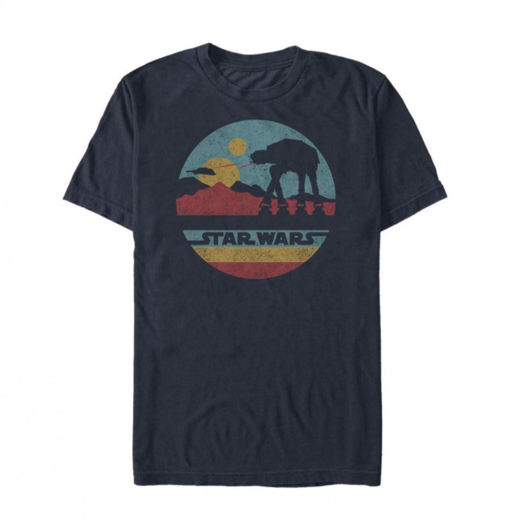 Star Wars AT-AT Retro Color Block T-Shirt Image 1