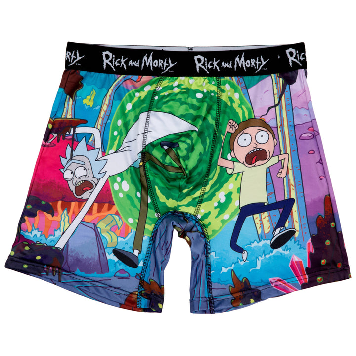 Rick and Morty Chased Out Of Portal Boxer Briefs Image 3