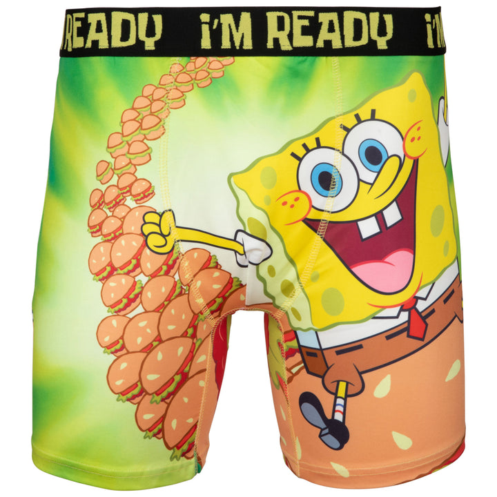 SpongeBob SquarePants Flying Krabby Pattys Boxer Briefs Image 1