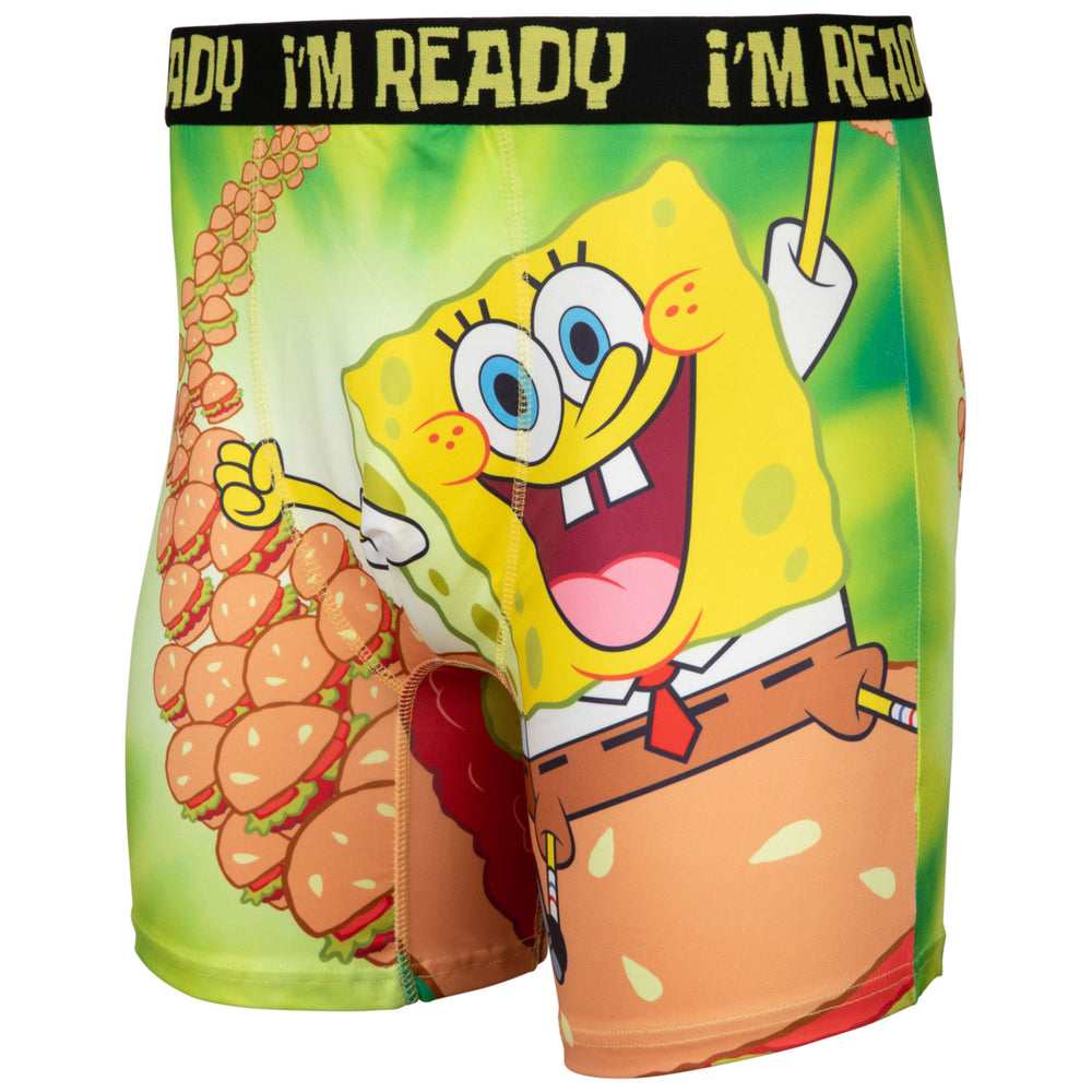 SpongeBob SquarePants Flying Krabby Pattys Boxer Briefs Image 2