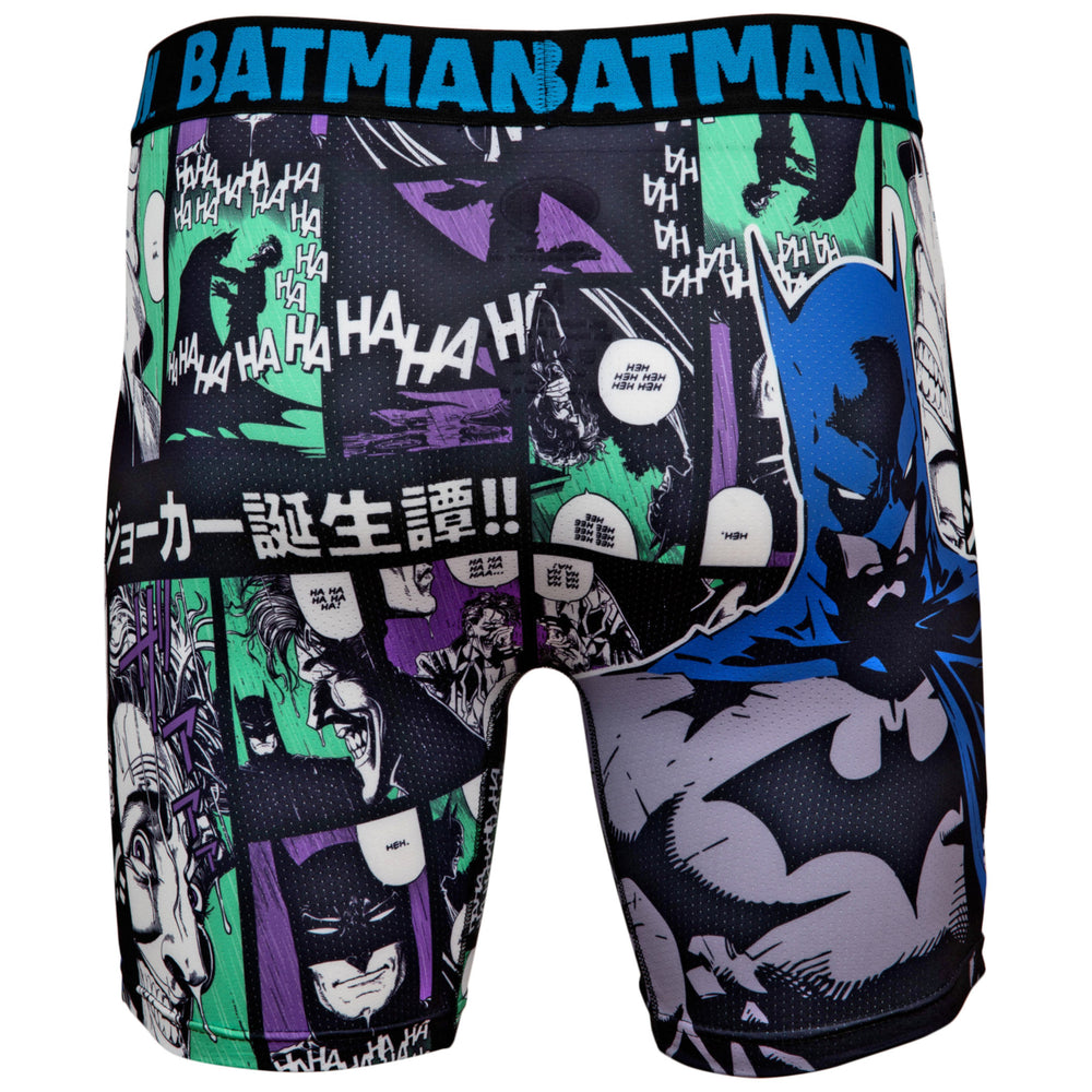 DC Comics Batman Panels Japanese Text Boxer Briefs Image 2