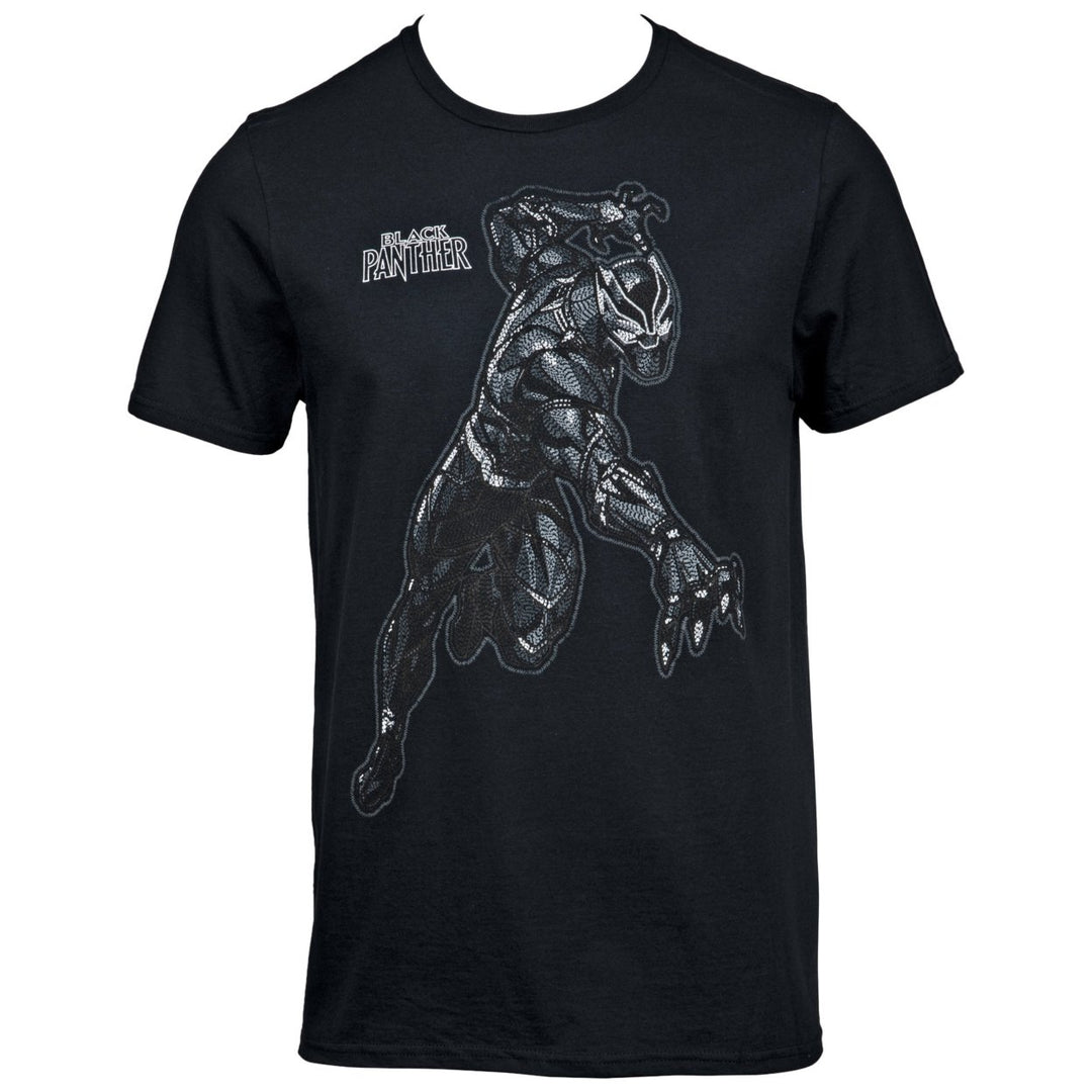 Marvel Comics Black Panther Striking T-Shirt Image 1