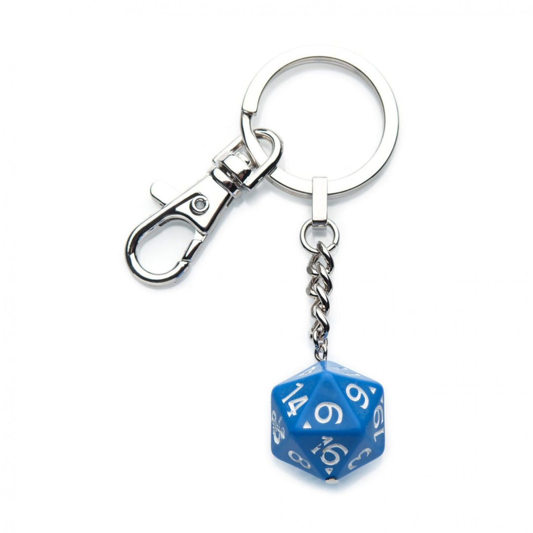 Dungeons and Dragons Classic D20 Steel Keychain Image 1