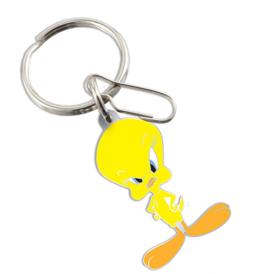 Looney Tunes Tweety Bird Sass Enamel Keychain Image 1