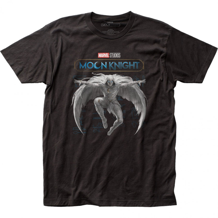 Marvel Studios Moon Knight Khonshu Leaping Pose T-Shirt Image 1