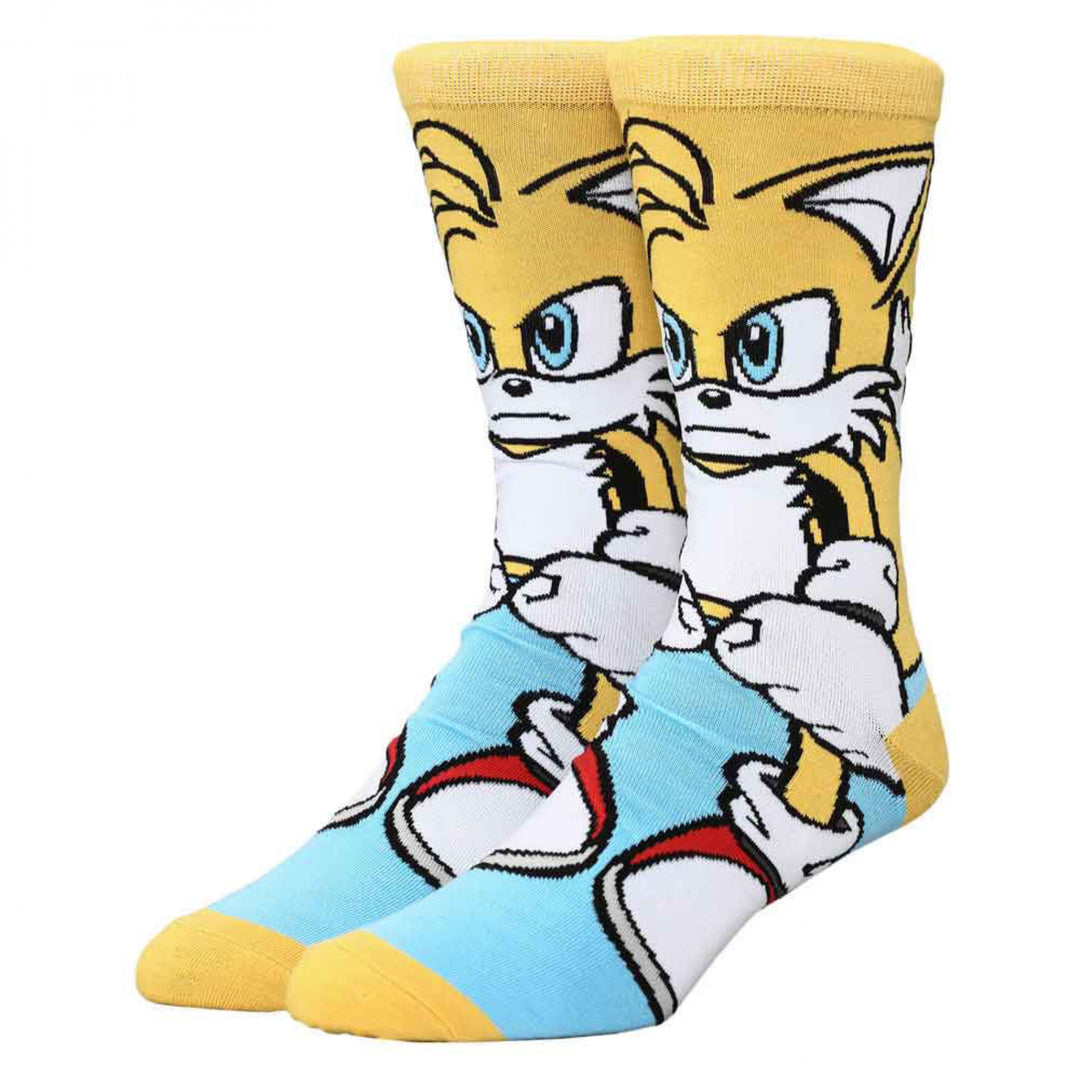 Sonic The Hedgehog Tails 360 Character Crew Socks Image 1