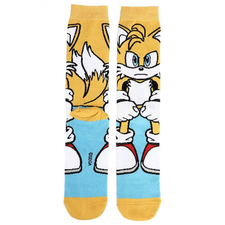 Sonic The Hedgehog Tails 360 Character Crew Socks Image 2