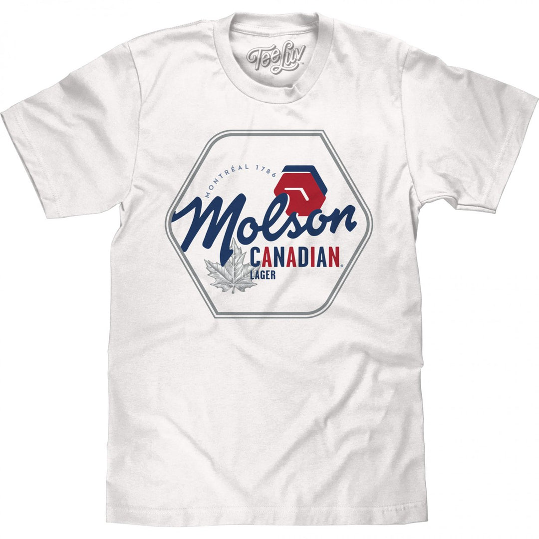 Molson Canadian Lager Hexagon Logo T-Shirt Image 1