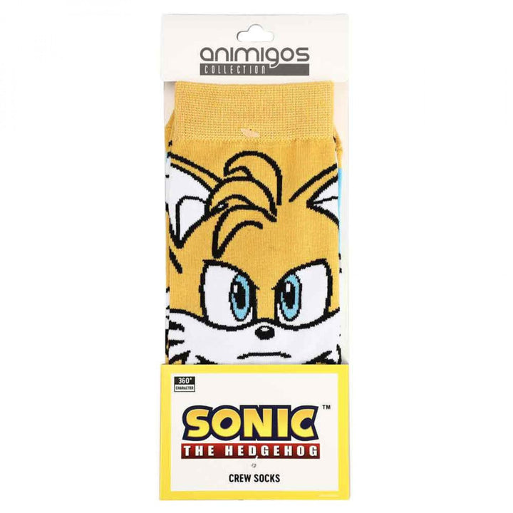 Sonic The Hedgehog Tails 360 Character Crew Socks Image 3